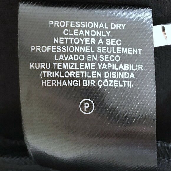 Tibi Fit Flare Little Black Dress Faux Leather NWT - Picture 7 of 8